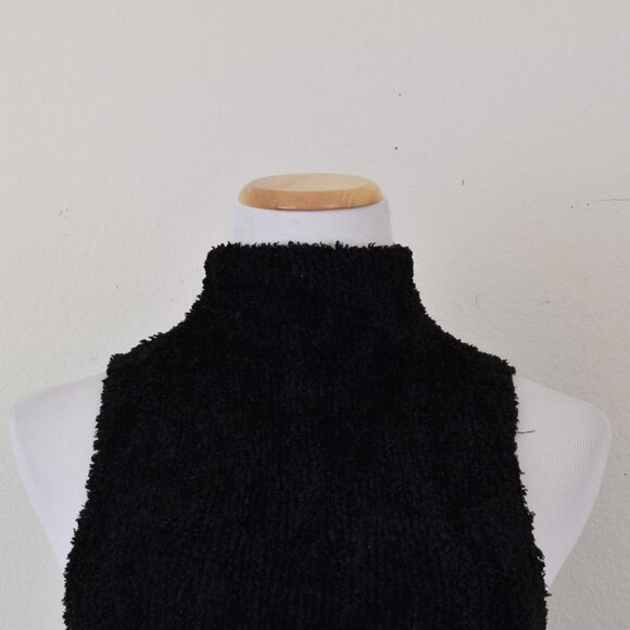 Vintage Y2K High Collared fuzzy Knit Top by Papaya USA - Picture 7 of 11